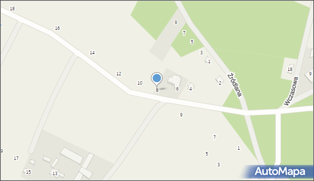 Dzikowo, Nadwiślańska, 8, mapa Dzikowo
