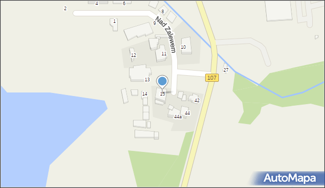 Dziwnówek, Nad Zalewem, 15, mapa Dziwnówek