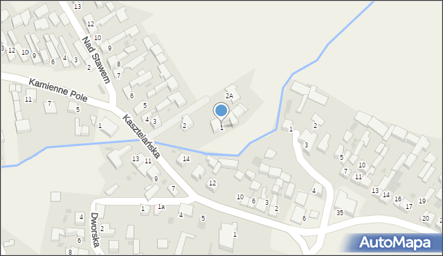 Frydman, Nad Stawem, 1, mapa Frydman