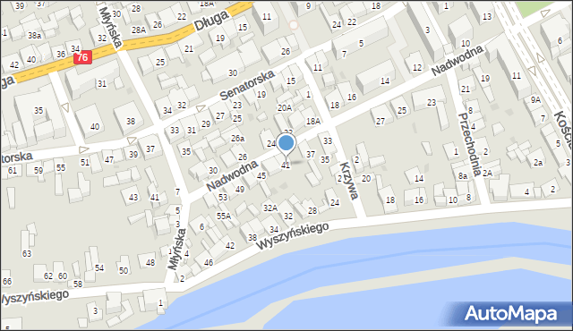 Garwolin, Nadwodna, 41, mapa Garwolin