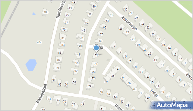 Gdańsk, Nawigatorów, 71, mapa Gdańska