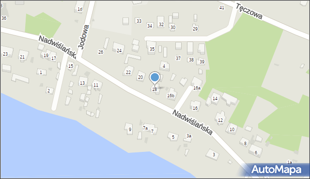 Gdańsk, Nadwiślańska, 18, mapa Gdańska