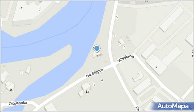 Gdańsk, Na Stępce, 6, mapa Gdańska