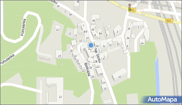 Gdańsk, Na Stoku, 11, mapa Gdańska