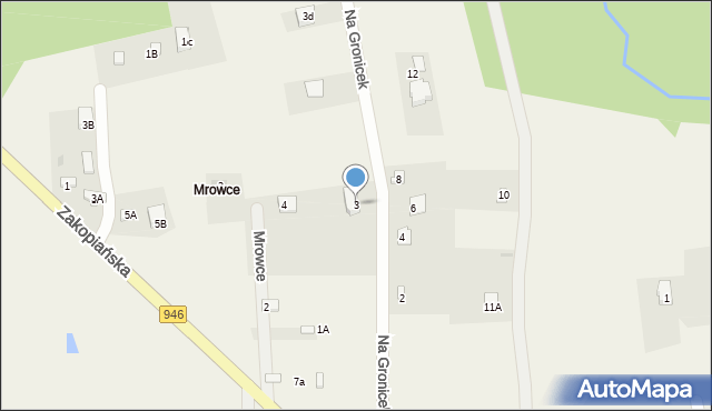 Gilowice, Na Gronicek, 3, mapa Gilowice