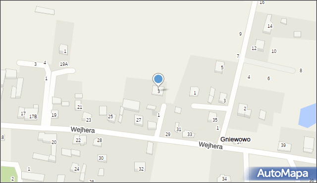 Gniewowo, Na Stoku, 3, mapa Gniewowo