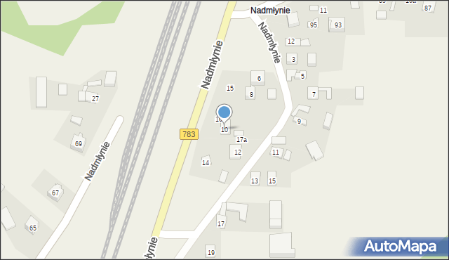 Gołaczewy, Nadmłynie, 10, mapa Gołaczewy