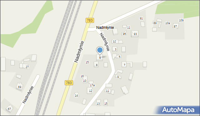 Gołaczewy, Nadmłynie, 6, mapa Gołaczewy