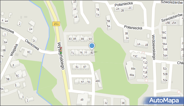 Gorzów Wielkopolski, Na Skarpie, 81, mapa Gorzów Wielkopolski