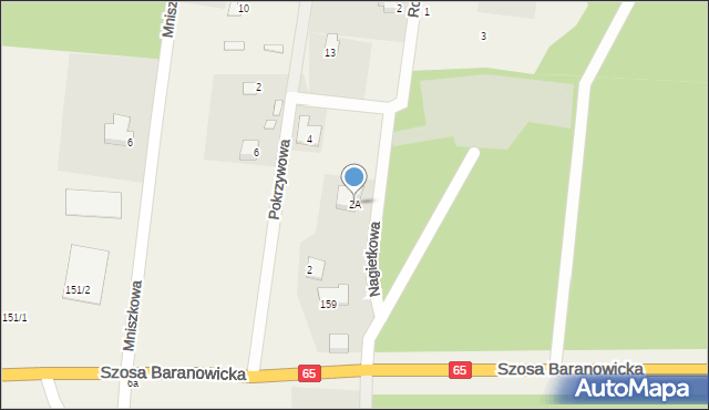 Grabówka, Nagietkowa, 2A, mapa Grabówka