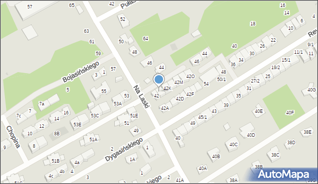 Grodzisk Mazowiecki, Na Laski, 42I, mapa Grodzisk Mazowiecki