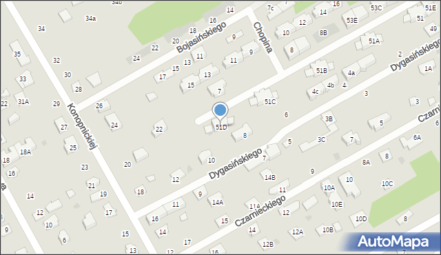 Grodzisk Mazowiecki, Na Laski, 51D, mapa Grodzisk Mazowiecki