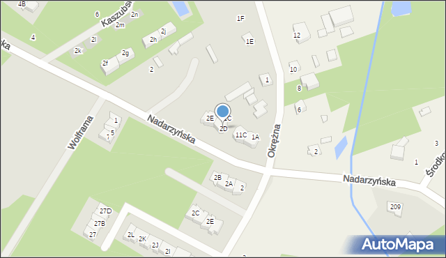 Grodzisk Mazowiecki, Nadarzyńska, 2D, mapa Grodzisk Mazowiecki