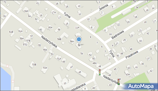 Grodzisk Mazowiecki, Nadarzyńska, 56, mapa Grodzisk Mazowiecki