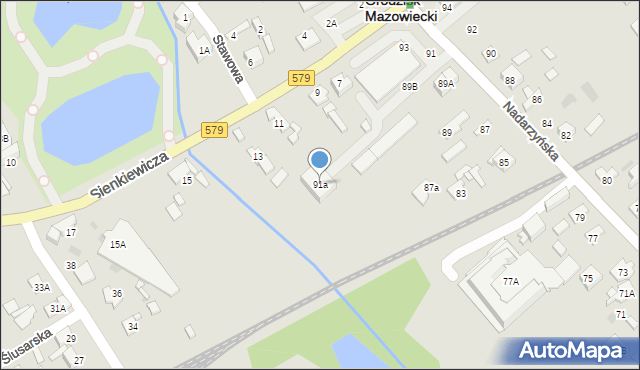 Grodzisk Mazowiecki, Nadarzyńska, 91a, mapa Grodzisk Mazowiecki