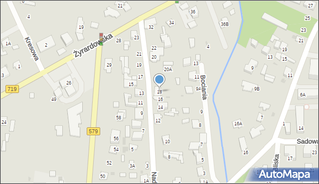 Grodzisk Mazowiecki, Nadrzeczna, 18, mapa Grodzisk Mazowiecki