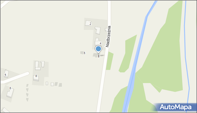 Grodzisko, Nadbrzeżna, 8, mapa Grodzisko