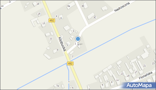 Grodzisko, Nadrzeczna, 4, mapa Grodzisko