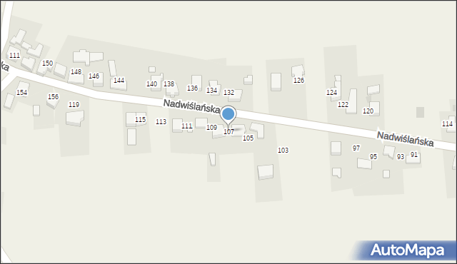 Gromiec, Nadwiślańska, 107, mapa Gromiec