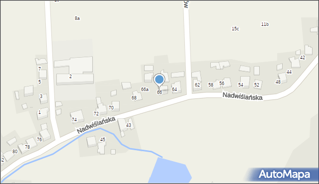 Gromiec, Nadwiślańska, 66, mapa Gromiec