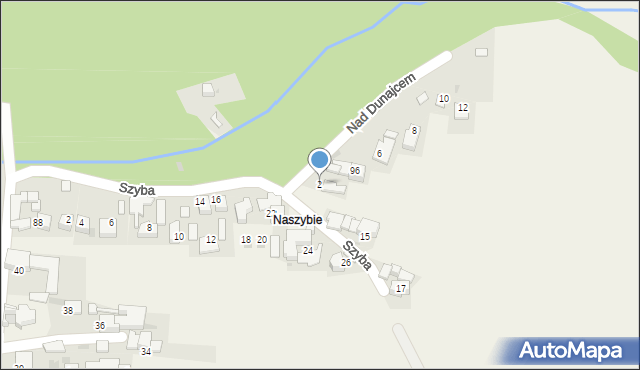 Harklowa, Nad Dunajcem, 2, mapa Harklowa