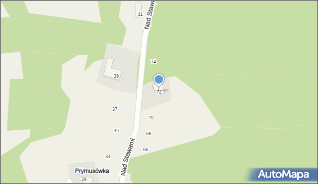 Izdebnik, Nad Stawami, 72, mapa Izdebnik