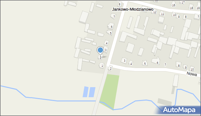 Jankowo-Młodzianowo, Nadnarwiańska, 2, mapa Jankowo-Młodzianowo