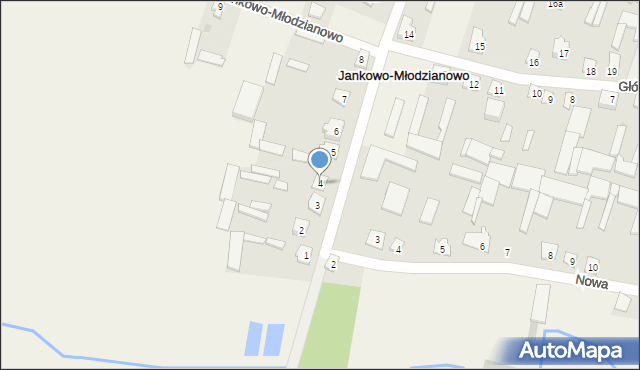 Jankowo-Młodzianowo, Nadnarwiańska, 4, mapa Jankowo-Młodzianowo