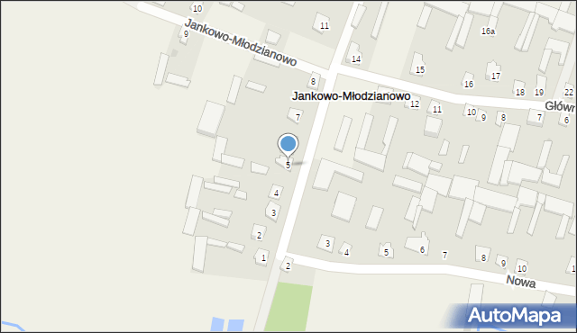 Jankowo-Młodzianowo, Nadnarwiańska, 5, mapa Jankowo-Młodzianowo