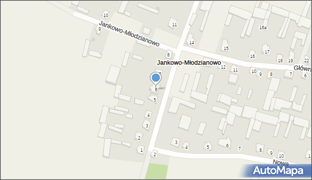 Jankowo-Młodzianowo, Nadnarwiańska, 6, mapa Jankowo-Młodzianowo