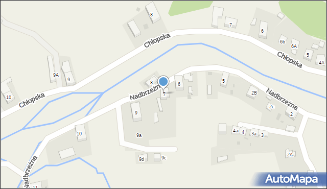 Janowice Wielkie, Nadbrzeżna, 7, mapa Janowice Wielkie