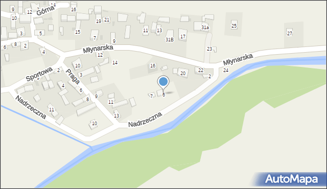 Janowiec, Nadrzeczna, 6, mapa Janowiec