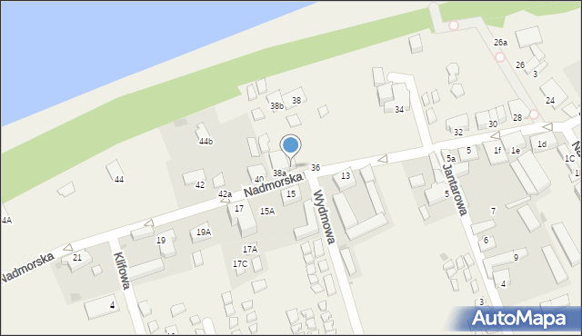 Jarosławiec, Nadmorska, 38, mapa Jarosławiec