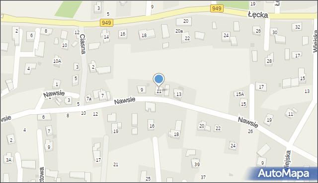 Jawiszowice, Nawsie, 11, mapa Jawiszowice