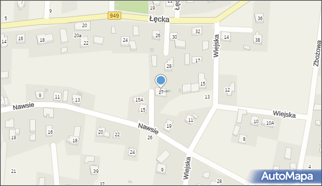Jawiszowice, Nawsie, 17, mapa Jawiszowice