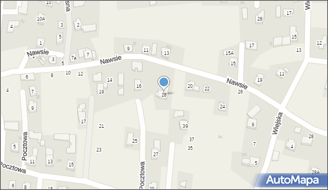 Jawiszowice, Nawsie, 18, mapa Jawiszowice
