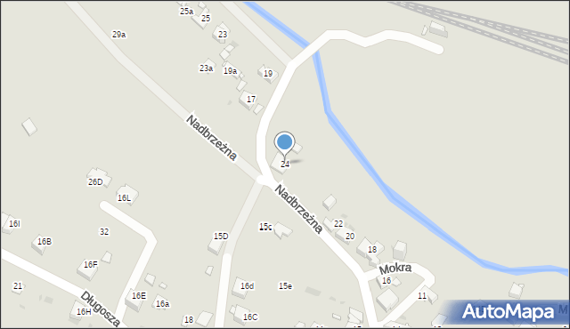 Jaworzno, Nadbrzeżna, 24, mapa Jaworzno