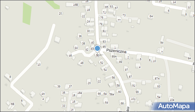 Jaworzno, Na Stoku, 50, mapa Jaworzno