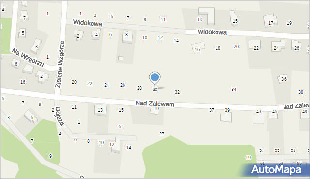 Jerzykowo, Nad Zalewem, 30, mapa Jerzykowo