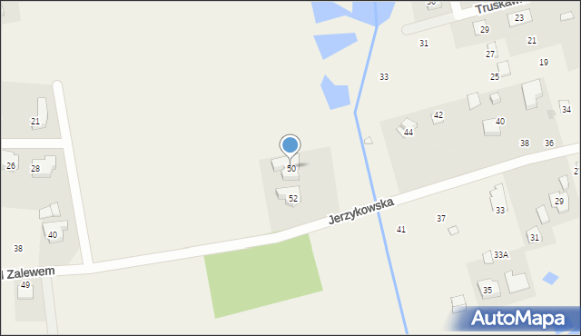 Jerzykowo, Nad Zalewem, 50, mapa Jerzykowo