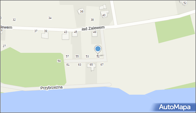 Jerzykowo, Nad Zalewem, 51, mapa Jerzykowo