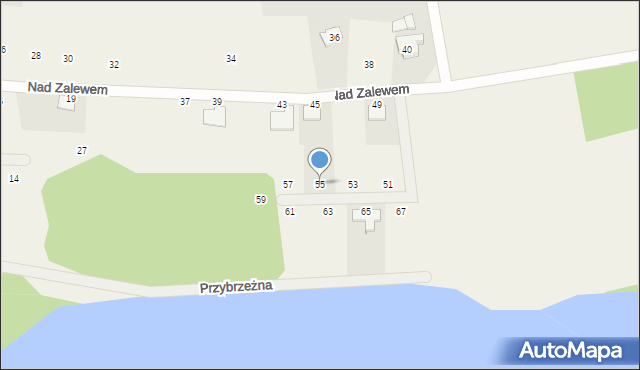Jerzykowo, Nad Zalewem, 55, mapa Jerzykowo