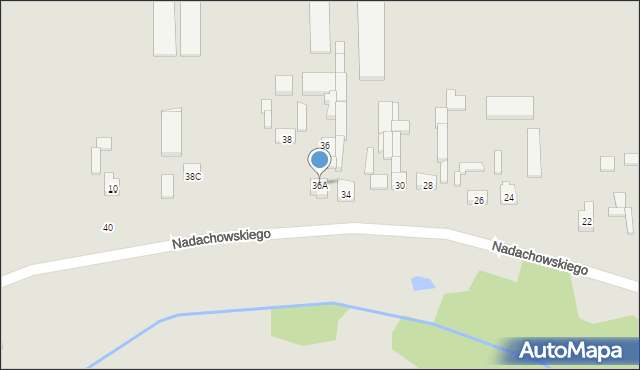 Jeżów, Nadachowskiego Adama, płk., 36A, mapa Jeżów