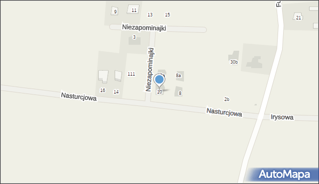 Kalinówka, Nasturcjowa, 10, mapa Kalinówka