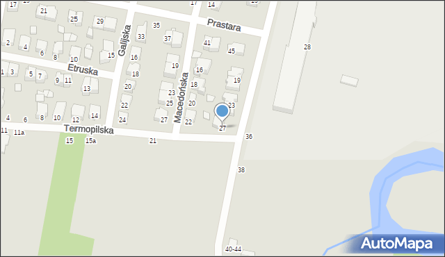 Kalisz, Nad Prosną, 27, mapa Kalisza