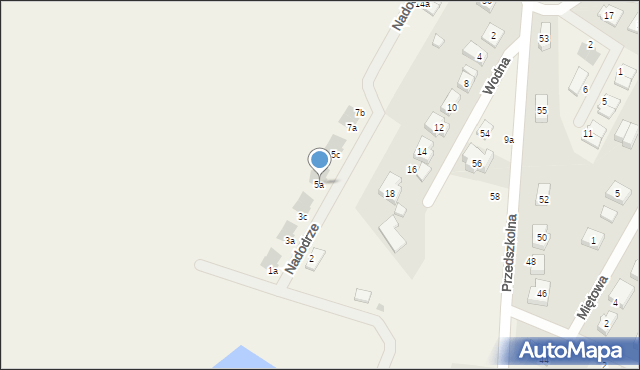 Kamieniec Wrocławski, Nadodrze, 5a, mapa Kamieniec Wrocławski