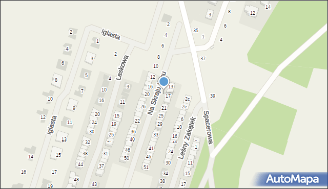 Kamionki, Na Skraju Lasu, 17, mapa Kamionki