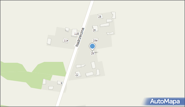 Karczewice, Nadrzeczna, 24, mapa Karczewice