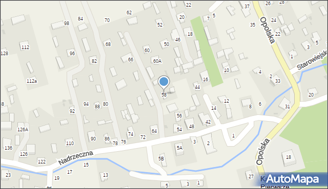 Karczmiska Pierwsze, Nadrzeczna, 58, mapa Karczmiska Pierwsze