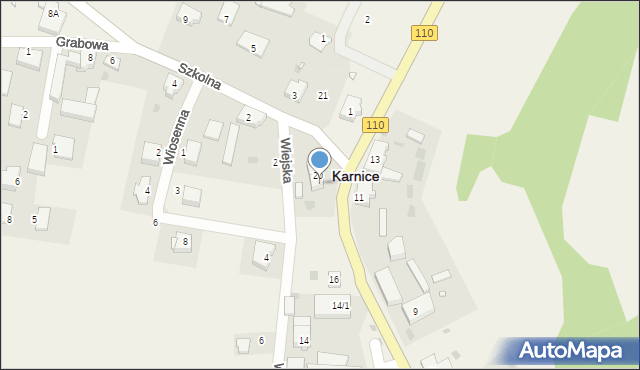 Karnice, Nadmorska, 20/1, mapa Karnice